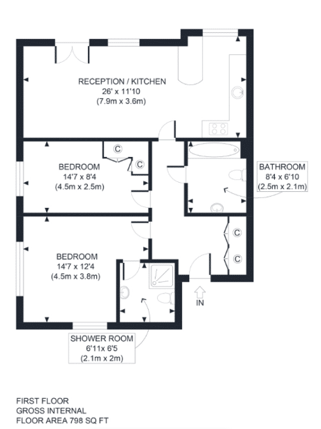 First Floor Birtley Mews Apartments Floor plan